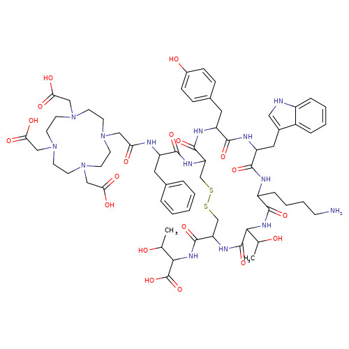 DOTA-[Tyr3]-Octreotide Gastrointestinal Peptides Catalog KS042011 CAS 177943-89-4